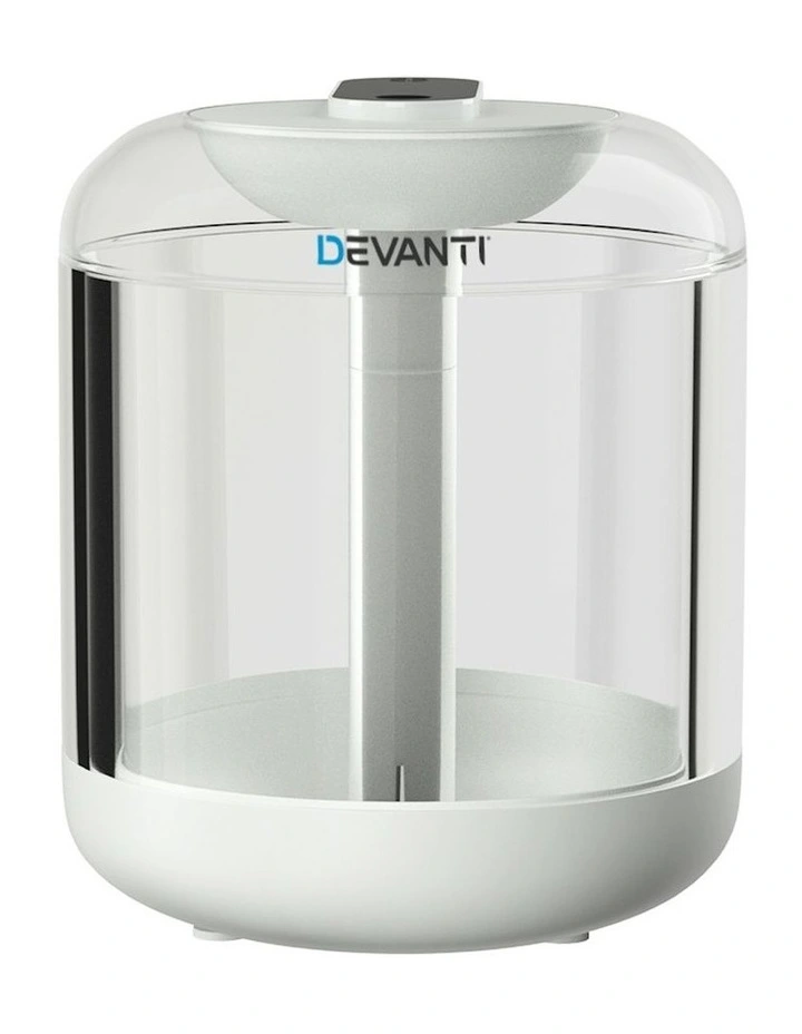 LED Air Humidifier Ultrasonic Purifier Aroma Diffuser 1L in White