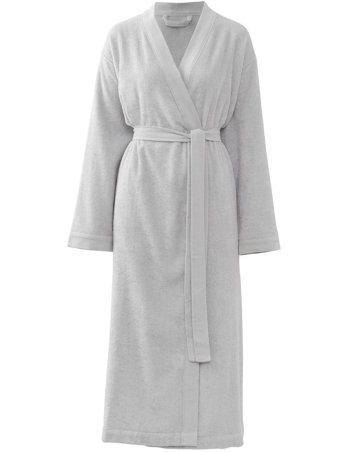 Solace Unisex Towelling Robe in Silver Grey