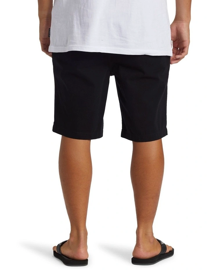 Everyday Union Light Corduroy Walk Shorts in Black