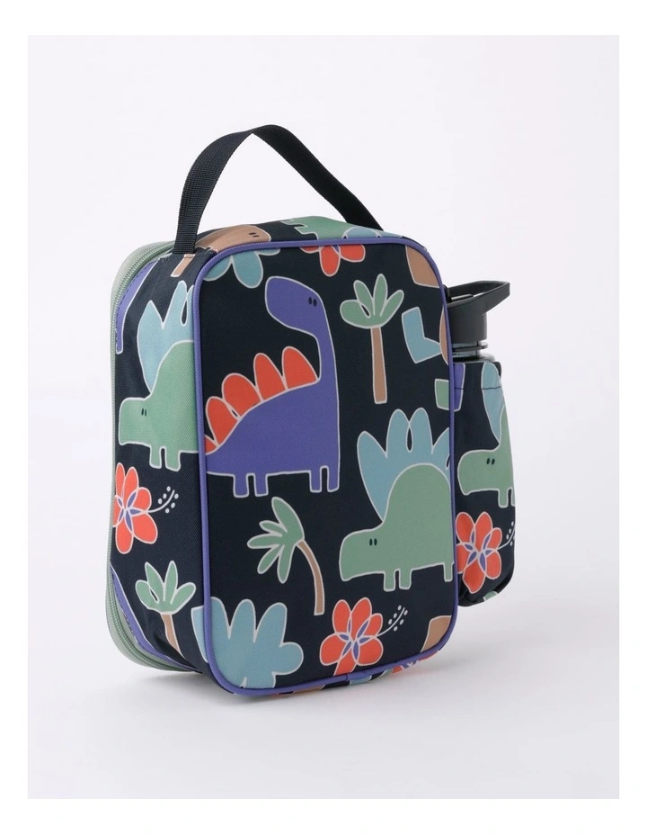 Dino Lunch Box And Bottle In Navy
