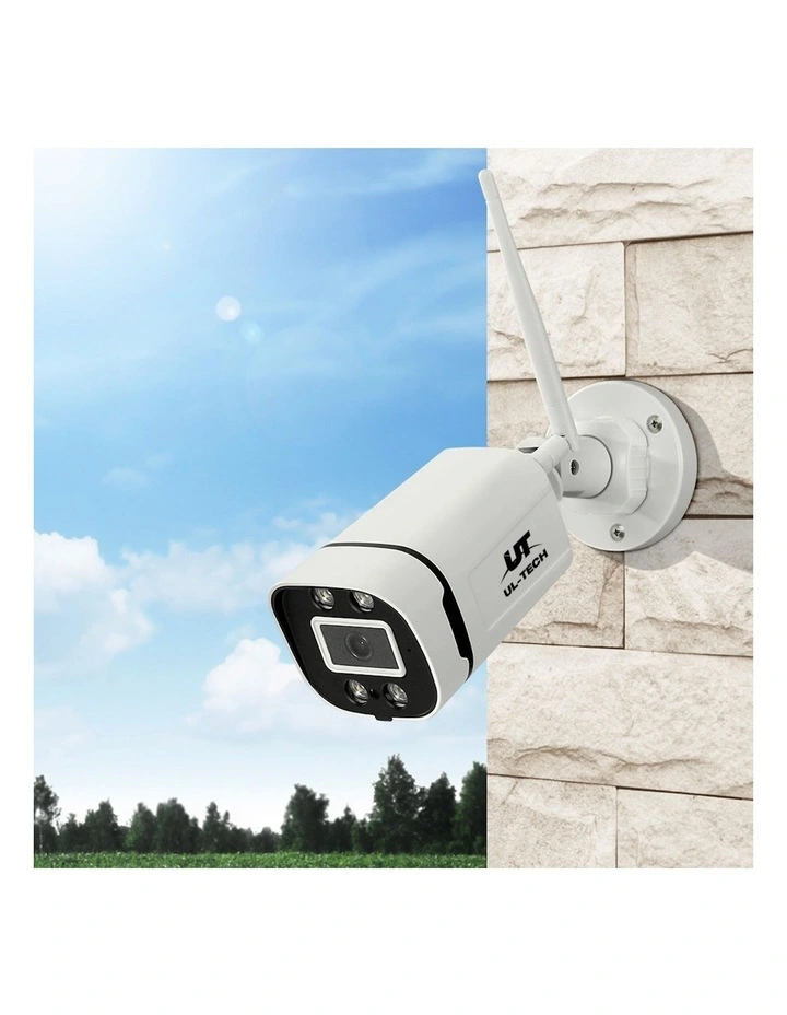 UL-tech 3MP Wireless CCTV Security Camera System in White
