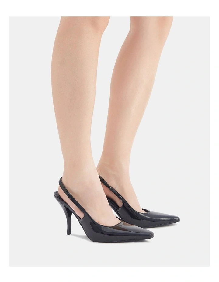 Ionix Mules in Black Patent