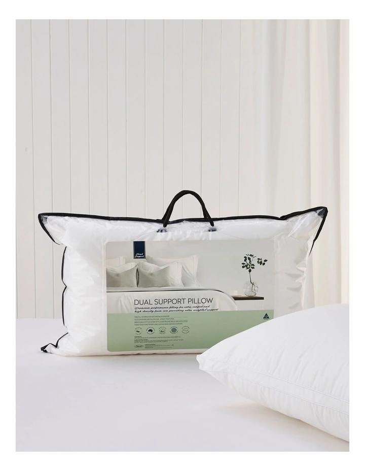 Cloud Support Dual Support Pillow in White