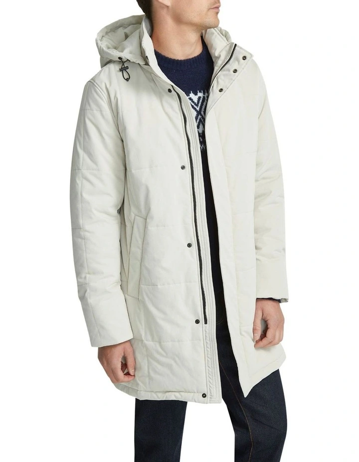 Bently Eco Filling Puffer Parka in Ecru