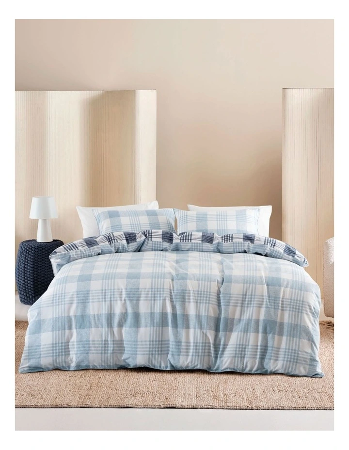 Wynona Quilt Cover Set In Blue