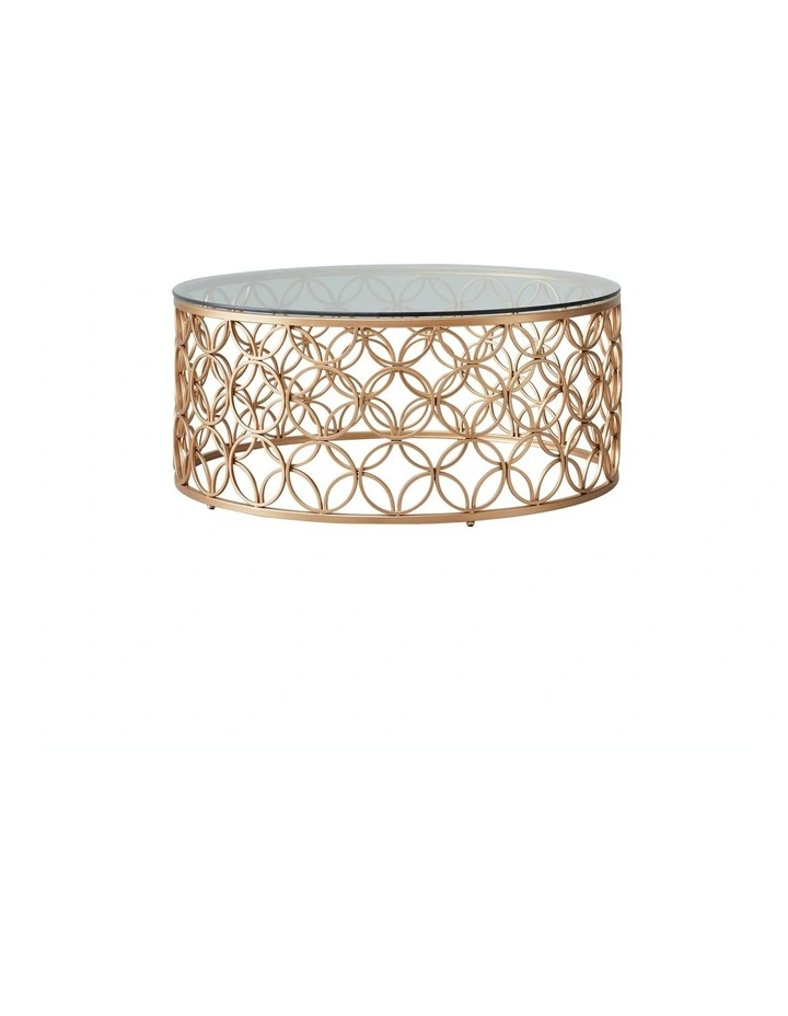 Cody Coffee Table in Gold