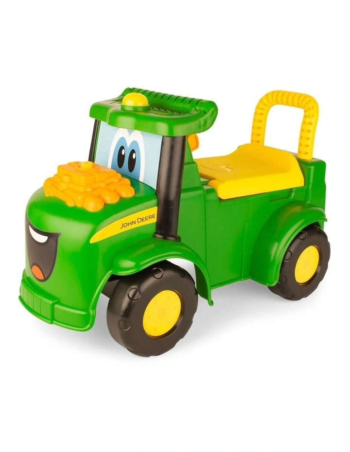 Johnny Tractor Ride-On with Light/Sound in Green/Yellow
