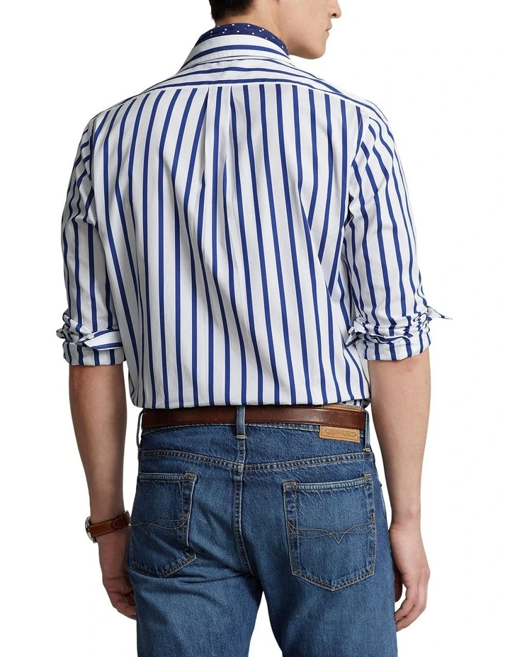 Classic Fit Striped Poplin Workshirt