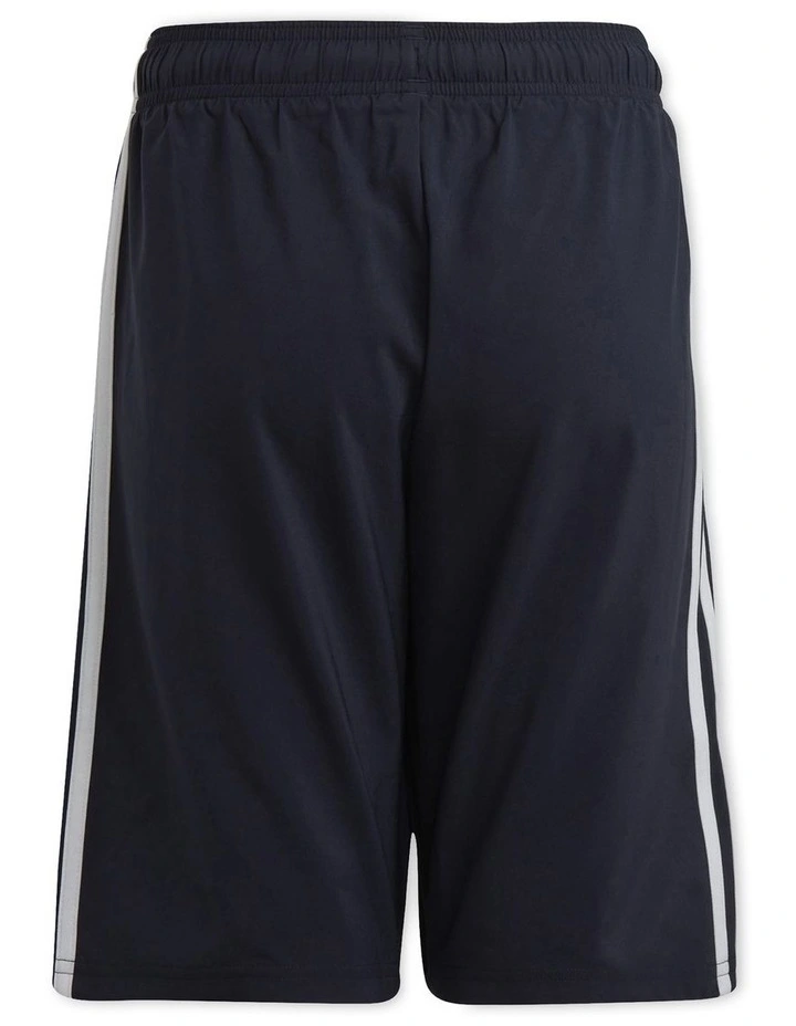 Essentials 3-Stripes Woven Shorts in Legend Ink/White