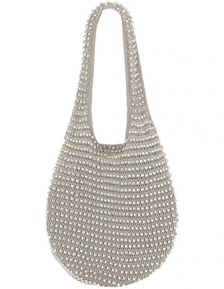 Original Beaded Bag in Silver
