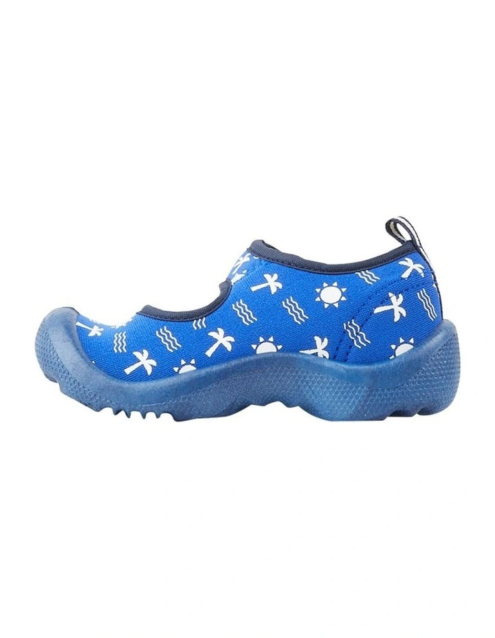 Beach Sunshine Sandals in Blue/White