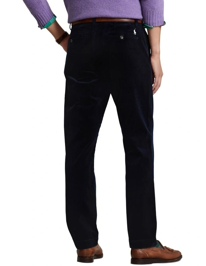 Stretch Straight Fit Corduroy Pant in Navy