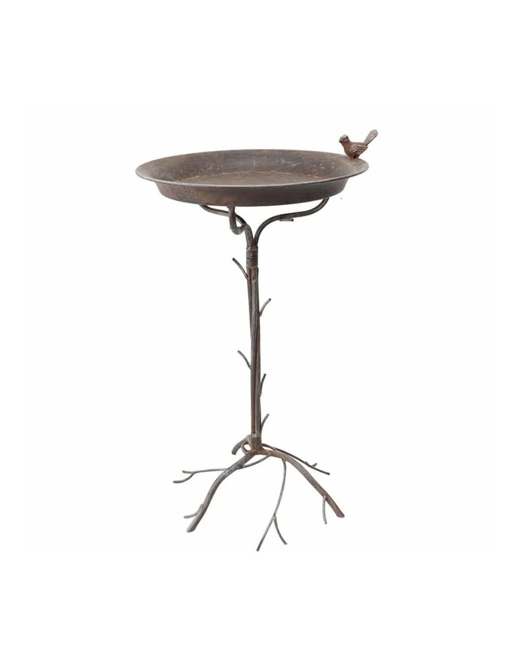 Branched Standing Bird Feeder in Rust