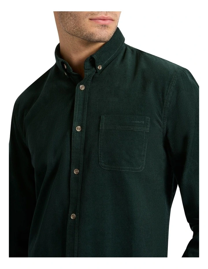 Van Cord Shirt in Deep Forest