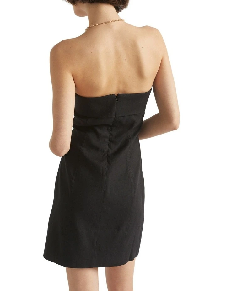 Tailored Strapless Mini Dress