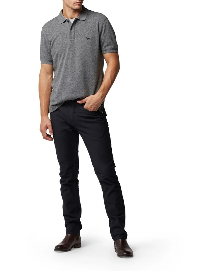 The Gunn Polo T-shirt in Tungsten