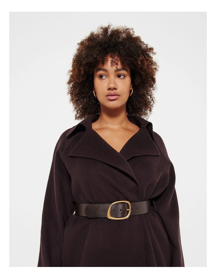 The Organic Buckle Belt in Chocolate