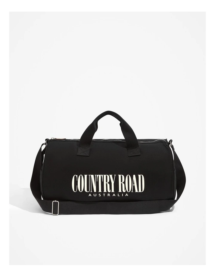 Organically Grown Cotton Heritage Duffle Bag in Black