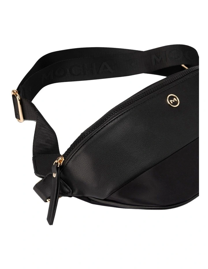 Ebby Bum Bag in Black/Light Gold