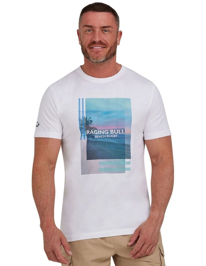 Photo Print T-shirt in White