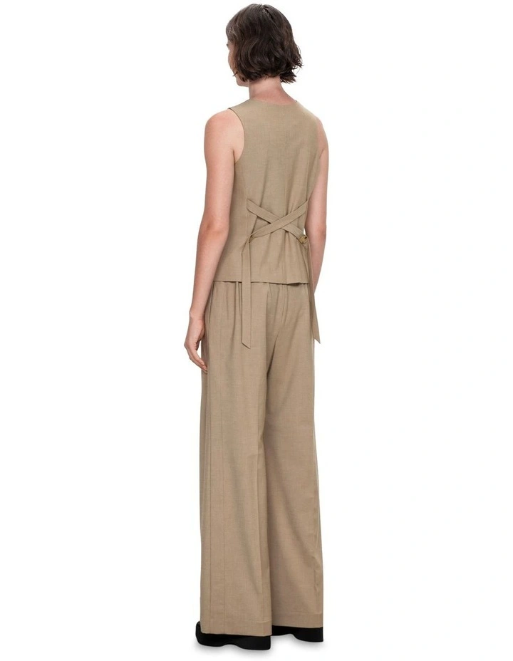 Melange Waistcoat in Sand
