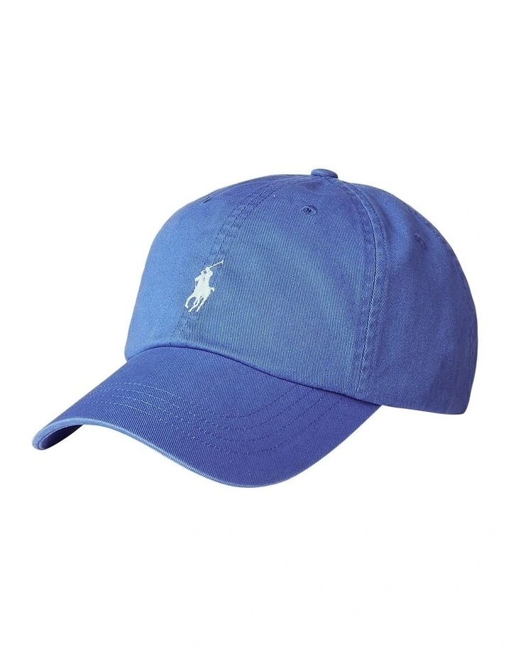 Cotton Chino Ball Cap in Blue