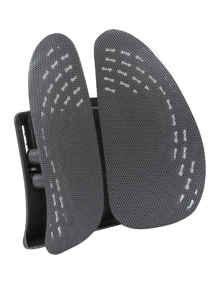 Ergo Fit Lumbar Maxx Back Support Adjustable Pillow/Cushion in Grey