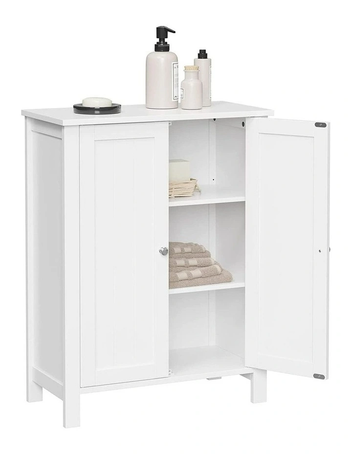 Floor Cabinet with 2 Doors in White