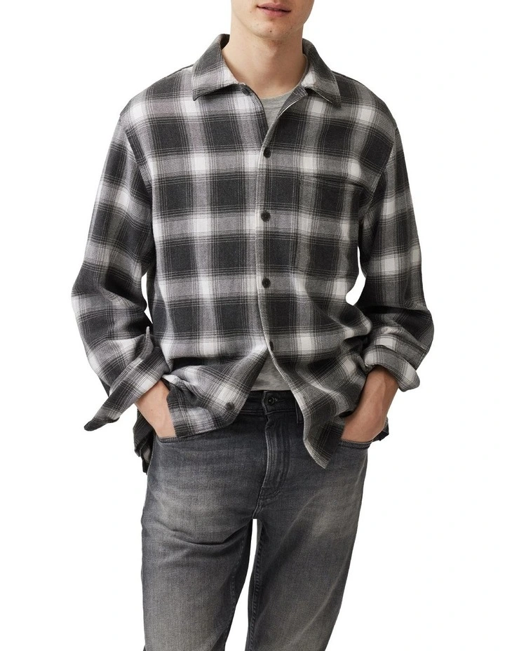 Lyndon Long Sleeve Shirt in Smoke