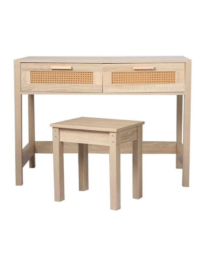 Laptop Rattan Table Set in Natural