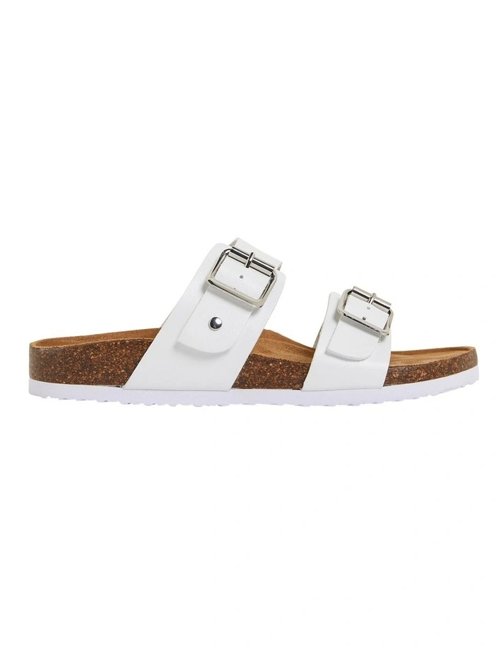Decoy White Smooth Sandals