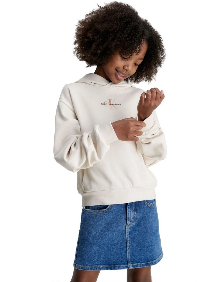 Gradient Monogram Hoodie in Whitecap Gray