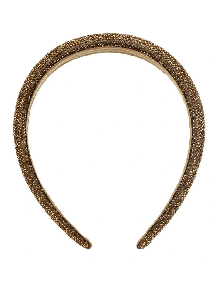 Beaded Headband in Champagne