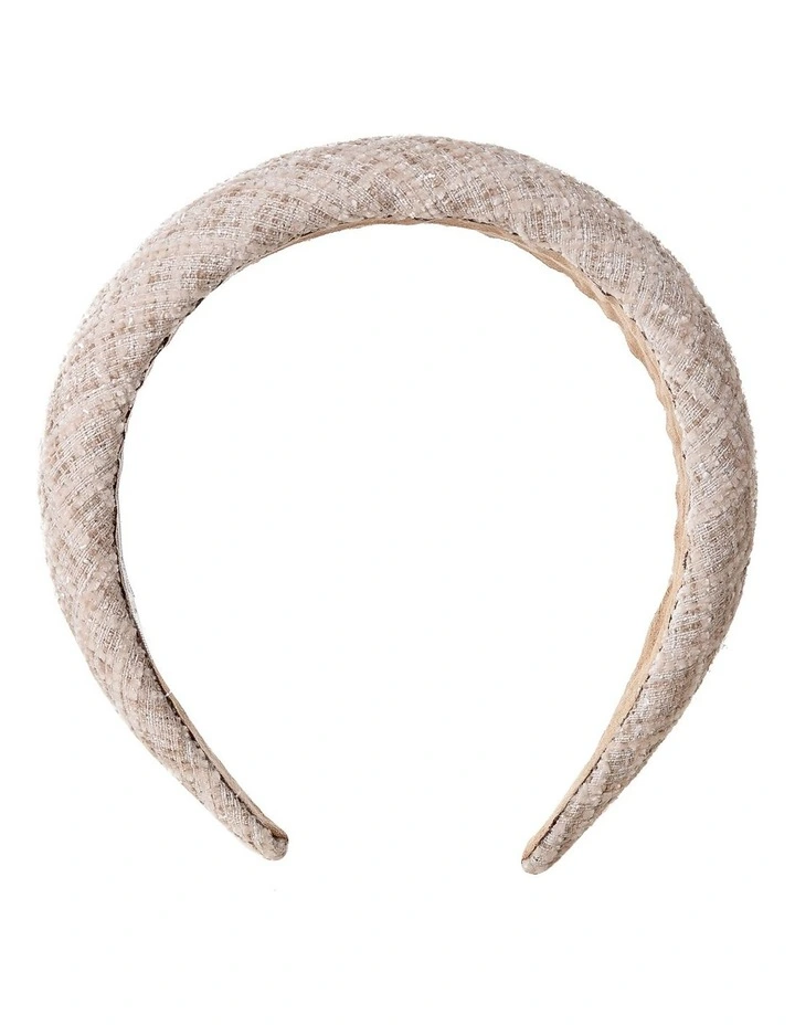 Tweed Padded Blush Headband