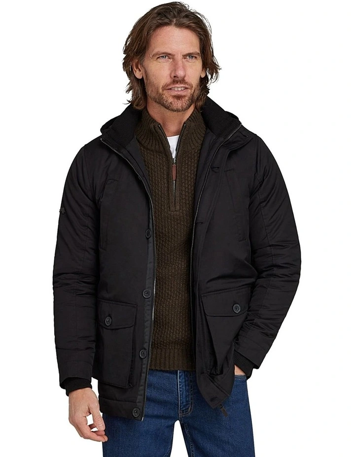 Parka Coat in Black