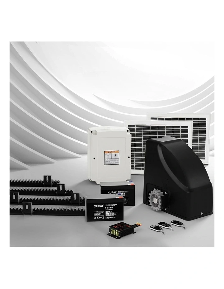Automatic Sliding Gate Opener Kit 20W Solar 4m 600kg