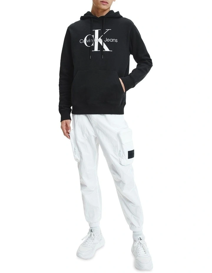 Core Monogram Hoodie in Black