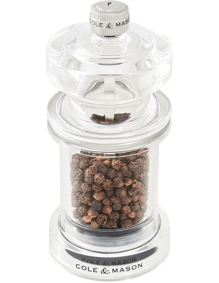 675 Acrylic Pepper Mill 118mm in Clear