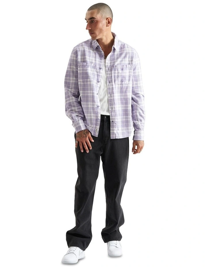 Brea Casual Shirt in Heirloom Lilac Check