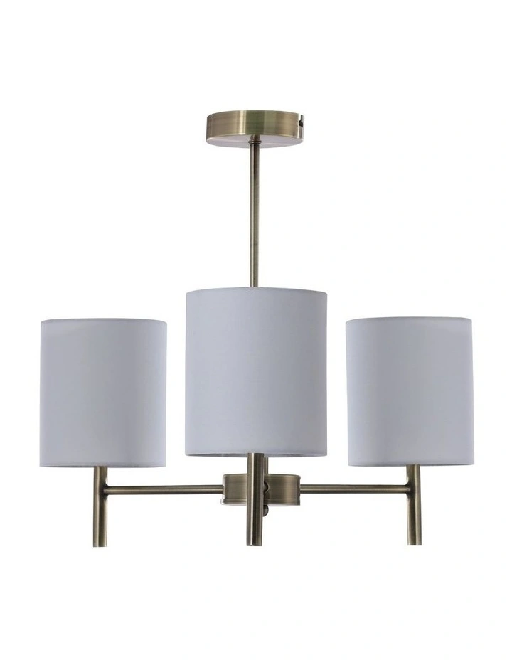Blanche Ceiling Light Antique Brass