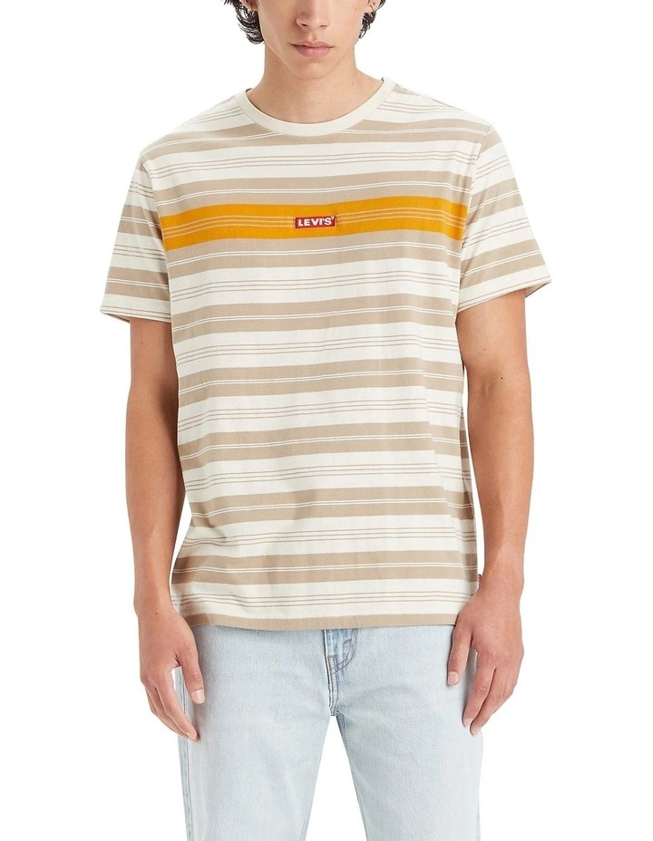 Relaxed Baby Tab Short-Sleeve T-shirt in Oatmeal
