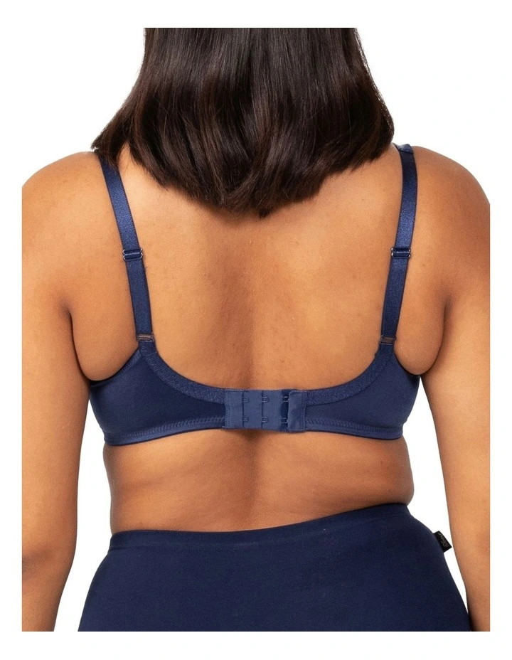 Lacy Minimiser Bra in True Navy