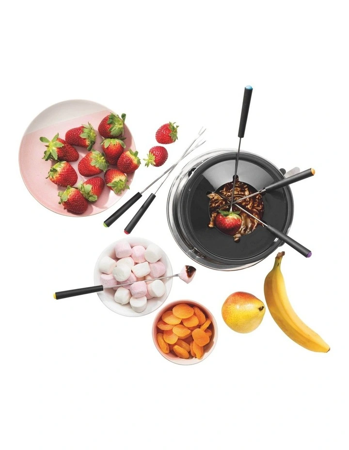 Essentials Fondue 6 Person Set - Black