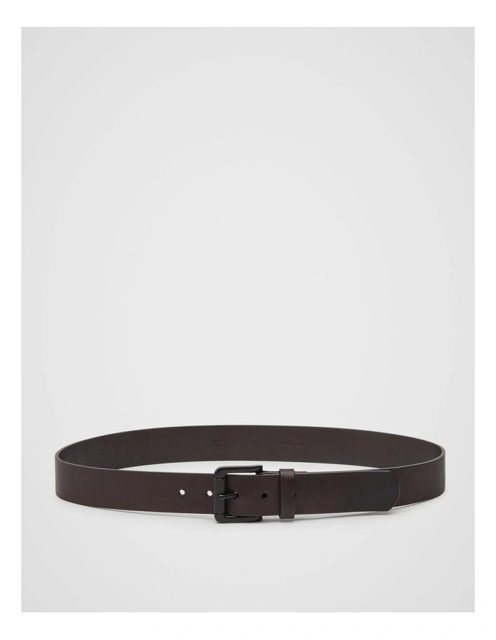 Reeves Leather Belt in Chocolate
