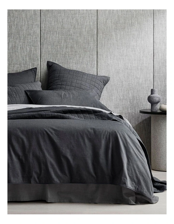 Reilly Bedcover Collection in Carbon