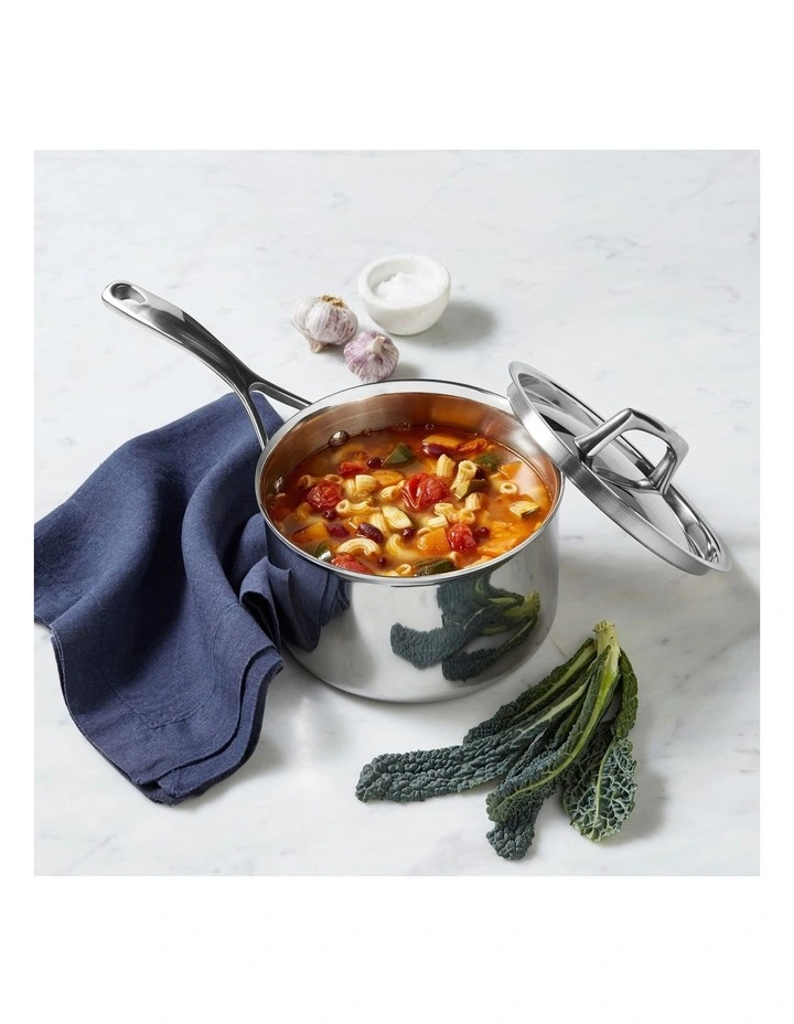 Per Sempre Clad Stainless Steel Induction Covered Saucepan 18cm/2.8L