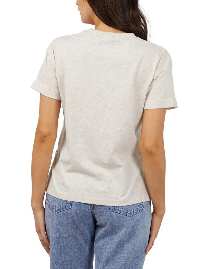 Washed Tee in Oat