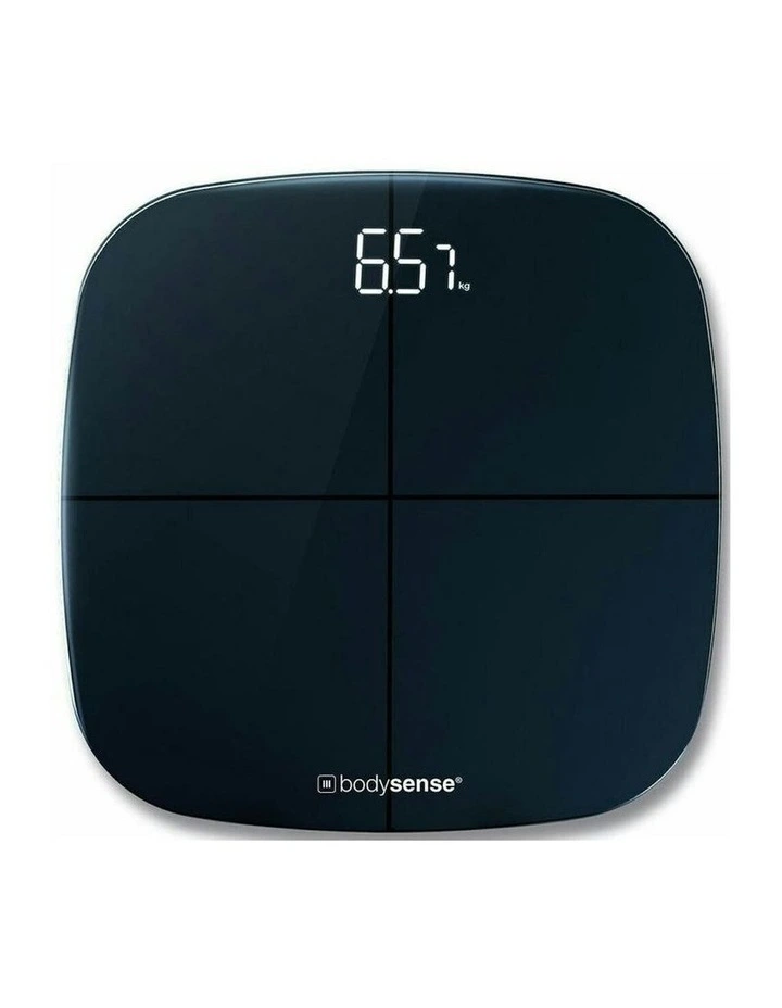 Premium Smart Body Analysis Bathroom Scales 180kg in Black