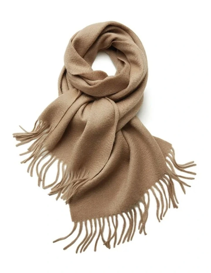 Woven Scarf in Camel