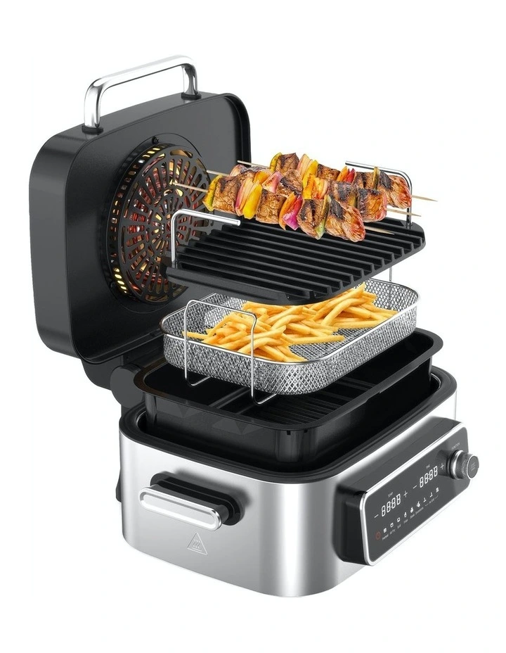 BBQ Grill Family XL Air Fryer in Silver